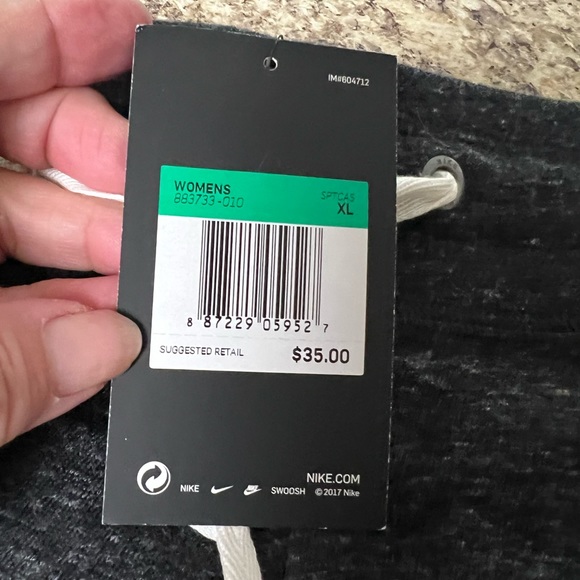 NWT Nike Vintage heather black drawstring shorts XL - Picture 2 of 7